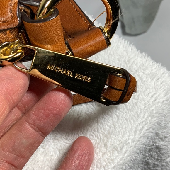 Michael Kors Rhea Leather Fringe Studded Shoulder bag - Picture 10 of 11